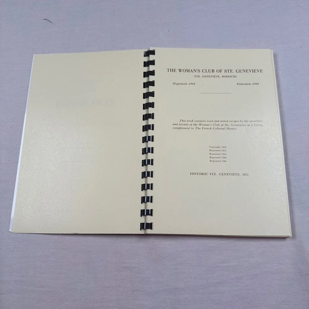 Vintage The Best of Our Best Cape Girardeau MO Community Cookbook Spiral Bound